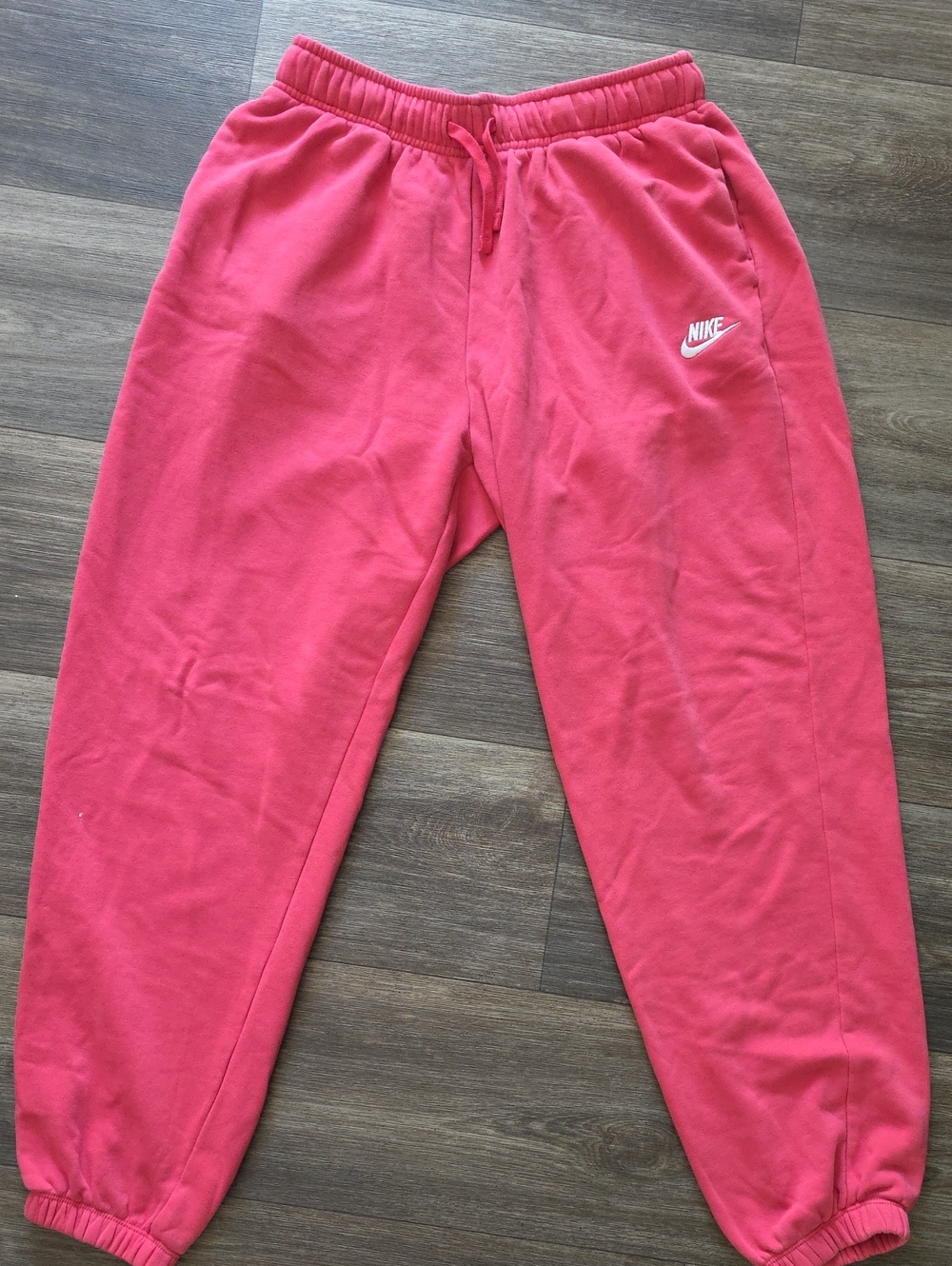 Nike Pink Logo Fleece Jogger Pants